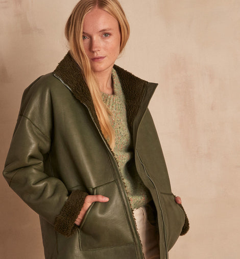 MANTEAU EN CUIR FUNNY