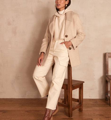 MANTEAU EN LAINE FOXY