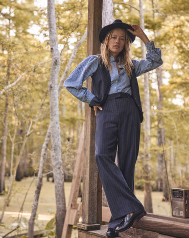PANTALON DE TAILLEUR LARGE LAYLA