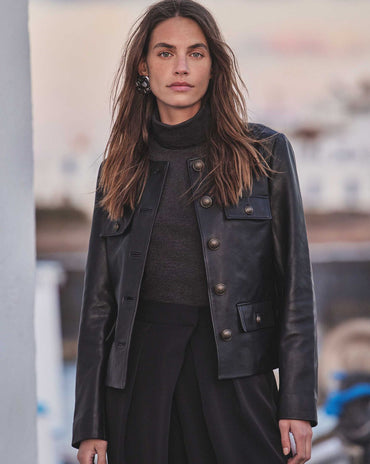 VESTE EN CUIR CHARLOTTE