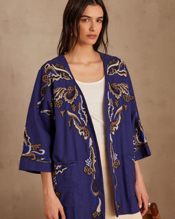 VESTE NOURIA BRODÉE EN COTON