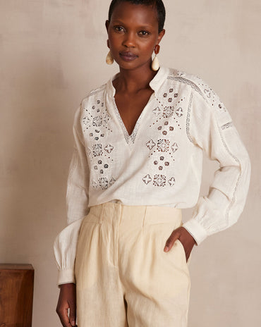 BLOUSE PAULINE EN 100% COTON