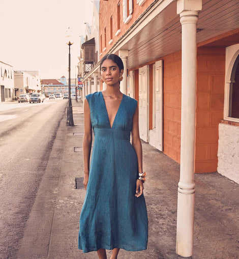 ROBE LONGUE LILY EN RAMIE