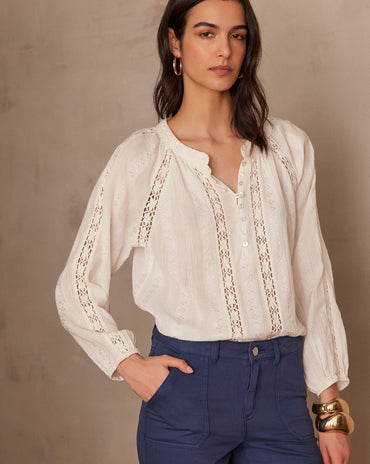 BLOUSE CHERRYNA EN COTON