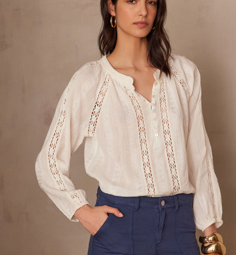 BLOUSE CHERRYNA EN COTON