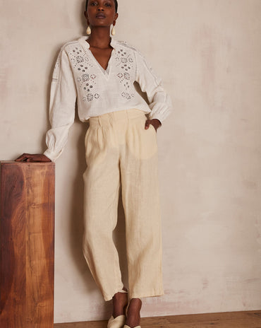 PANTALON BASTIEN EN  LIN