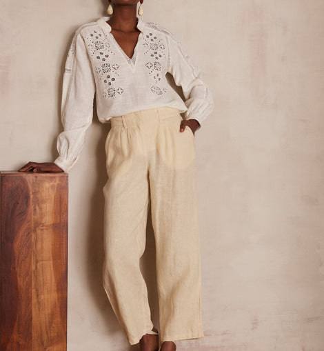 PANTALON BASTIEN EN  LIN