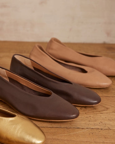 BALLERINES MONA EN CUIR