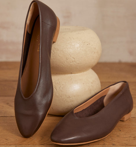 BALLERINES MONA EN CUIR