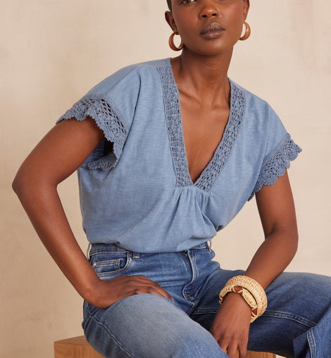 T-SHIRT FLORIE EN COTON