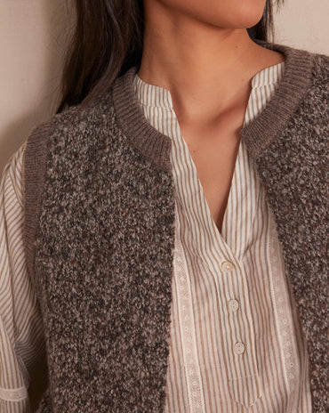 GILET CLARENCE EN LAINE