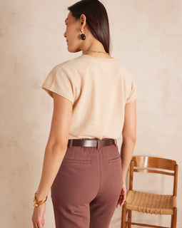 PULL SANS MANCHES BILL 100% CACHEMIRE