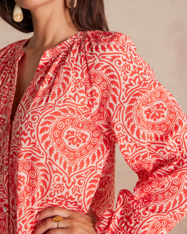 ROBE LONGUE ROMANA EN COTON