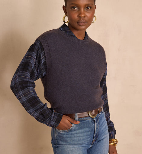 PULL SANS MANCHES BARCLAY EN LAINE