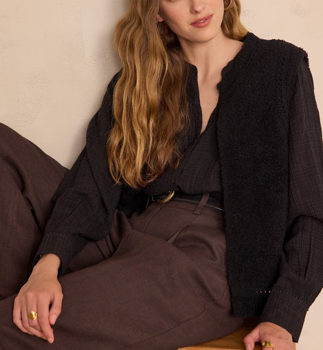 PULL BAYANE EN LAINE SANS MANCHES