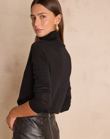 PULL COL ROULÉ BRIAC EN LAINE