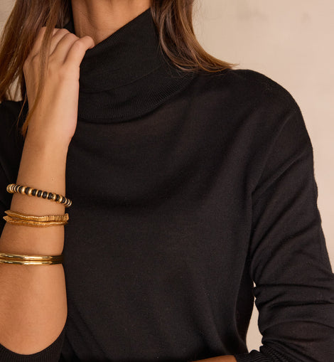 PULL COL ROULÉ BRIAC EN LAINE