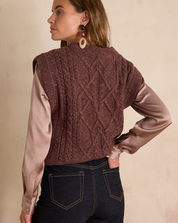 PULL SANS MANCHES BALKIS EN LAINE