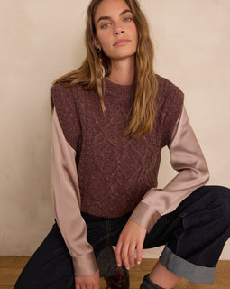 PULL SANS MANCHES BALKIS EN LAINE