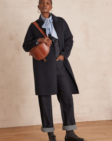 MANTEAU LONG LINA EN LAINE