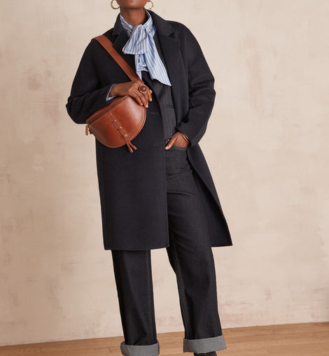 MANTEAU LONG LINA EN LAINE