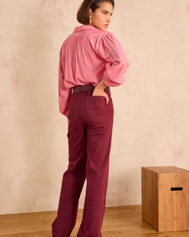 PANTALON LARGE LUNA EN COTON