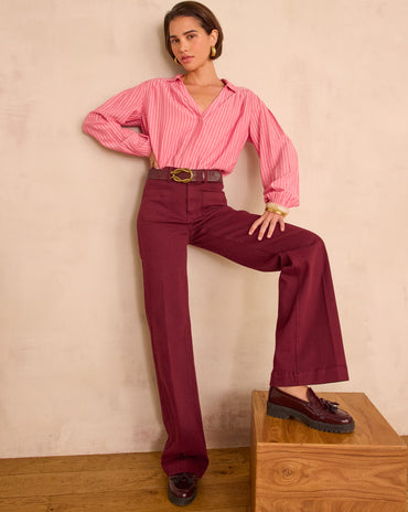 PANTALON LARGE LUNA EN COTON