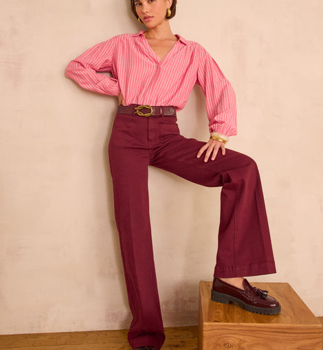 PANTALON LARGE LUNA EN COTON