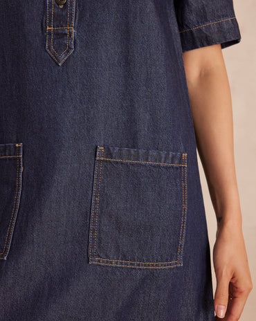 ROBE RITA EN COTON DENIM