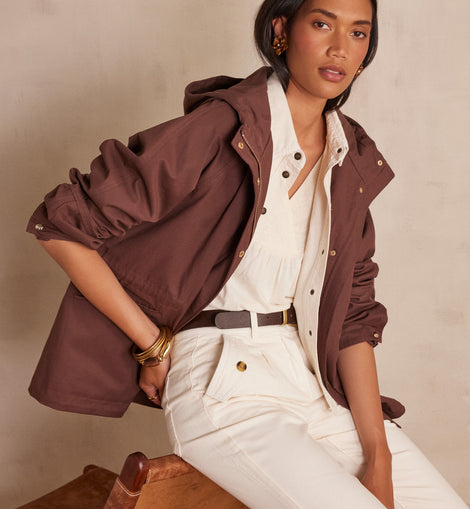 PARKA COURTE ANNETTE EN COTON