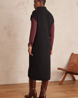 ROBE SANS MANCHES ROMANCE EN MAILLE CÔTELÉ