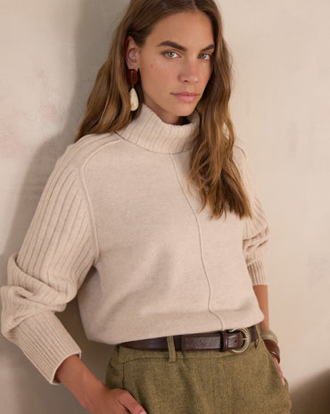 PULL  COL ROULÉ BLAISE EN LAINE