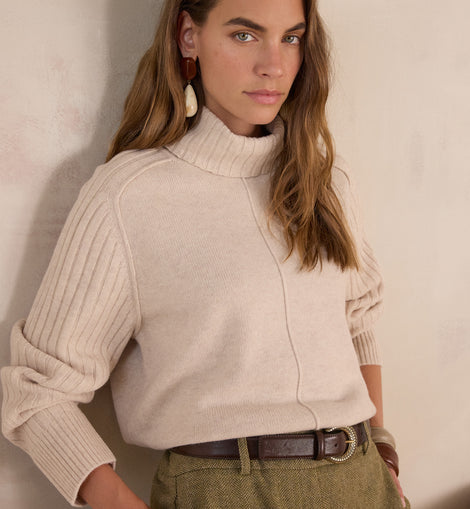 PULL  COL ROULÉ BLAISE EN LAINE