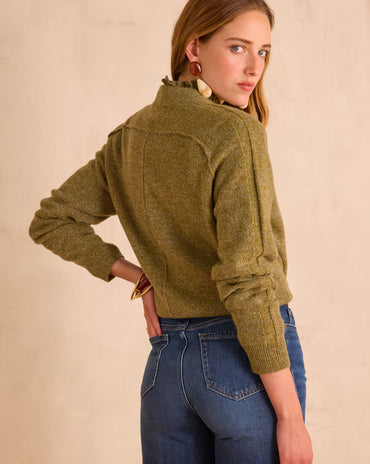 PULL CHINÉ CLINTON EN 100% LAINE