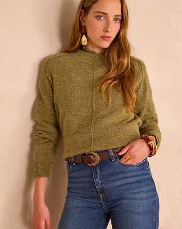 PULL CHINÉ CLINTON EN 100% LAINE