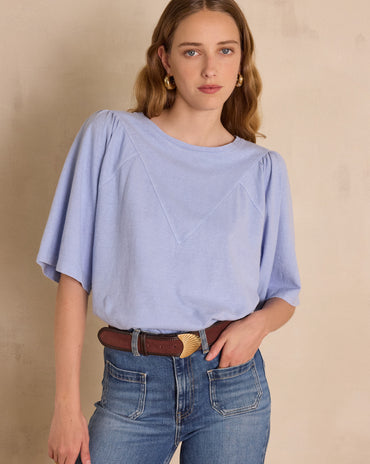 T-SHIRT ANGELE EN CHANVRE ET COTON