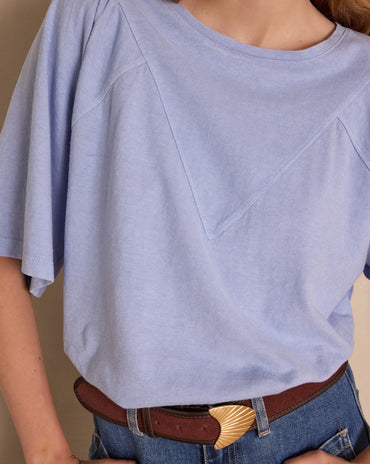 T-SHIRT ANGELE EN CHANVRE ET COTON