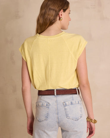 T-SHIRT AURA EN CHANVRE ET COTON