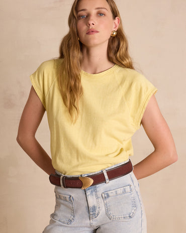 T-SHIRT AURA EN CHANVRE ET COTON