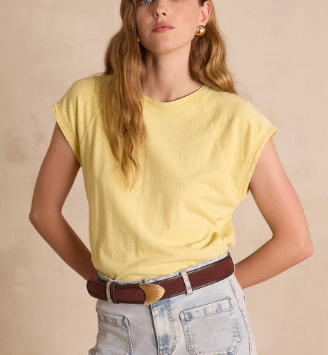 T-SHIRT AURA EN CHANVRE ET COTON