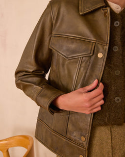 VESTE FIERCE EN CUIR