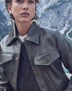 VESTE FIERCE EN CUIR