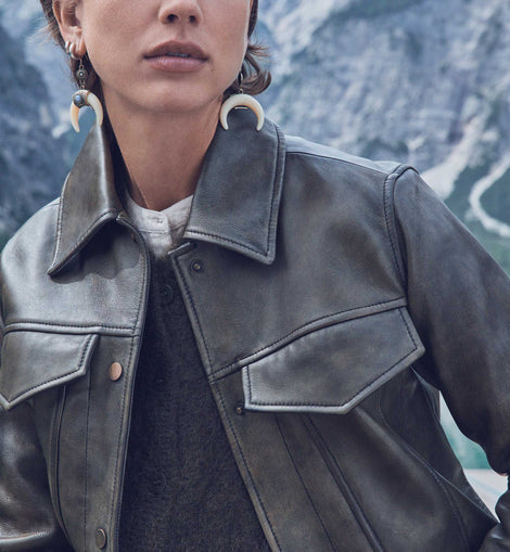 VESTE FIERCE EN CUIR