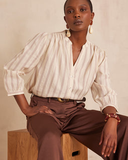 BLOUSE SABRINA EN COTON