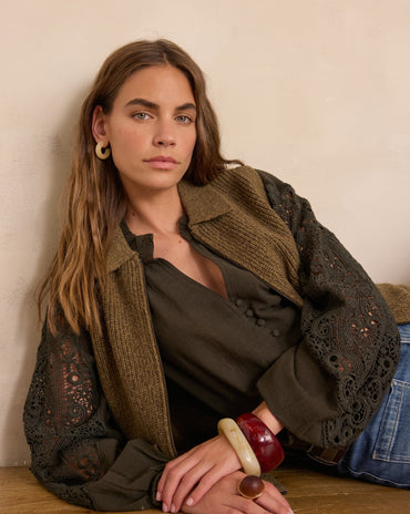 BLOUSE BRODÉE SIMONE EN 100% COTON