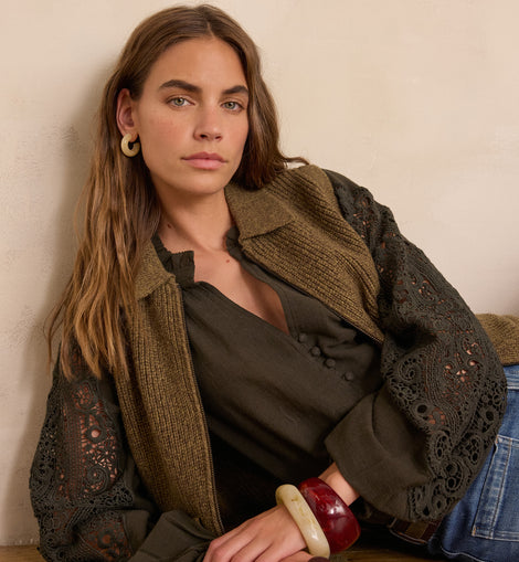 BLOUSE BRODÉE SIMONE EN 100% COTON