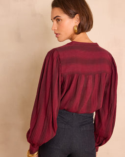 BLOUSE RAYÉE STELLA EN COTON