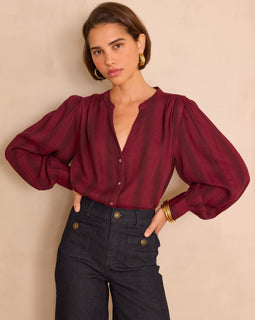 BLOUSE RAYÉE STELLA EN COTON