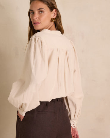 BLOUSE SENNA EN VELOURS DE COTON