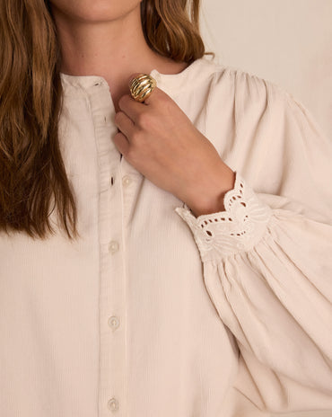 BLOUSE SENNA EN VELOURS DE COTON